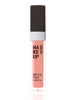 Матовый устойчивый блеск-флюид Make Up Factory Mat Lip Fluid longlasting т.12 натуральный