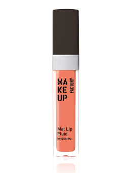 Матовый устойчивый блеск-флюид Make Up Factory Mat Lip Fluid longlasting т.26 пастельный абрикос