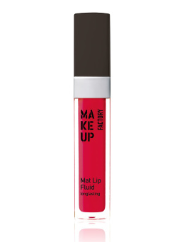 Матовый устойчивый блеск-флюид Make Up Factory Mat Lip Fluid longlasting т.40 красный