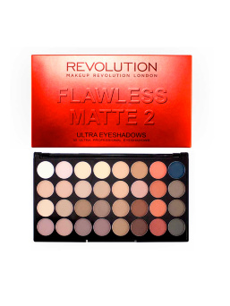 Палетка теней Makeup Revolution Ultra 32 Shade Eyeshadow Palette Flawless Matte 2