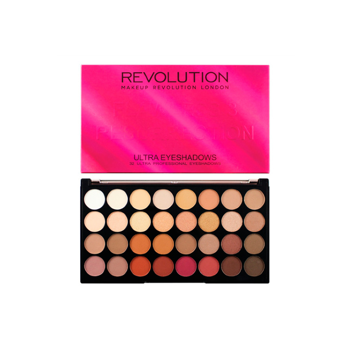 Палетка теней Makeup Revolution Ultra 32 Shade Eyeshadow Palette Flawless 3 Resurrection 